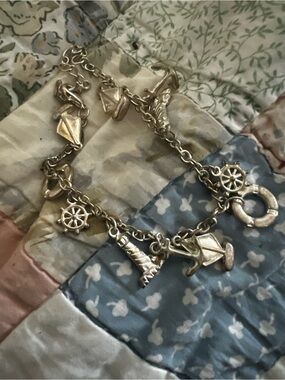 Gold-Tone Nautical Charm Bracelet - Women Jewelry